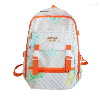 Модные школьные рюкзаки в клетку для девочек, полосатые Студенческие рюкзаки для колледжа, Женская Милая сумка для девочек-подростков, женский рюкзак в стиле харадзюку, Kawaii