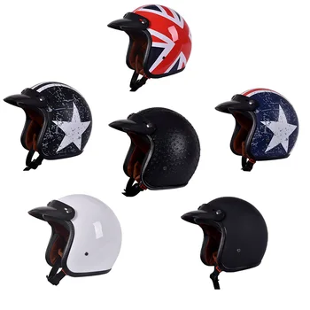 Мотоциклетный Прочный Шлем в винтажном стиле, автомобильные Шлемы, Модные Мотоциклетные Шлемы ATV UTV, безопасные для гонщиков с открытым лицом