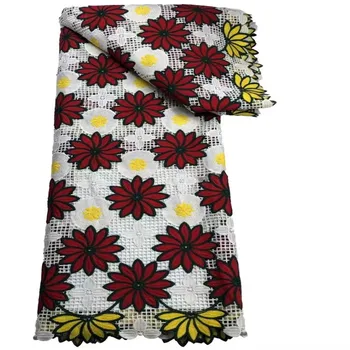 Знакомый Новейший дизайн Африканских кружевных тканей Высококачественное кружево Гипюровый шнур Кружевная ткань Для женского вечернего платья Материал NLY81604