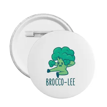 Значок-булавка Brocco Lee Для гурманов, Металлические Настраиваемые булавки, Значки для любителей еды, Броши для рюкзака