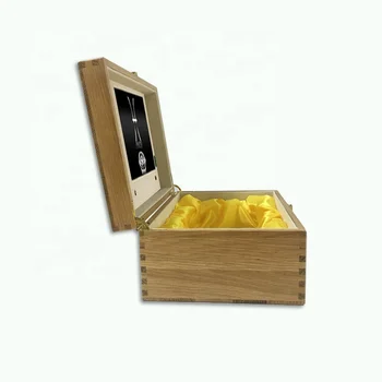 Рекламный гаджет видео деревянная подарочная коробка 10,1-дюймовая ЖК-подарочная коробка коробка для видеодисплея с ЖК-экраном