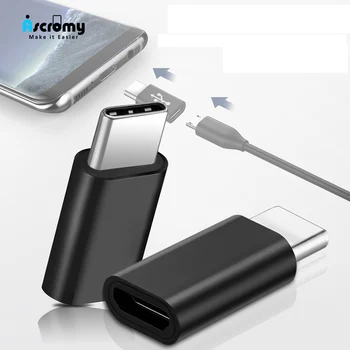 Женские Адаптеры Ascromy Micro USB-Micro C Для Samsung Galaxy S8 S9 Plus Note 8 9 OTG Micro Usb-Type c Зарядное Устройство Для Синхронизации Данных