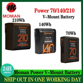 Аккумулятор Moman Power 70/140/210 В с Креплением D-Tap и USB-C Выходами Micro pocket battery для светодиодных ламп, камер, смартфонов, ноутбуков