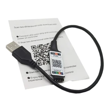 Мини RGB Bluetooth-совместимый контроллер USB 5V Музыкальный Bluetooth светодиодный контроллер световой ленты Контроллер для RGB светодиодной ленты