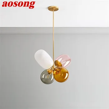 Креативный подвесной светильник AOSONG Nordic, современный абажур из воздушных шаров, светодиодные лампы, светильники для украшения дома и детей