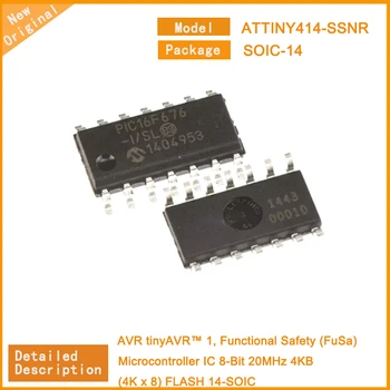 10 шт./лот ATTINY414-SSNR ATTINY414 MCU Функциональная безопасность (FuSa) Микросхема микроконтроллера 8-разрядная 20 МГц 4 КБ (4K x 8) ВСПЫШКА 14-SOIC