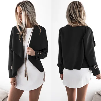 2023 Женская шерстяная куртка с отворотом, осенне-зимняя женская одежда
