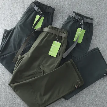 Новые летние мужские тонкие дышащие быстросохнущие уличные брюки с несколькими карманами, прямые брюки-трубки, Походное охотничье снаряжение, боевые брюки