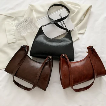 Модная изысканная сумка для покупок, Ретро Повседневные женские сумки-тотализаторы, сумки через плечо, женские кожаные однотонные сумки с цепочкой для женщин 2022 г.