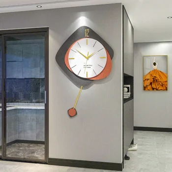 Креативная гостиная В европейском стиле, декоративные Бесшумные Настенные часы, современная Роскошная Металлическая поделка И циферблат высокой плотности