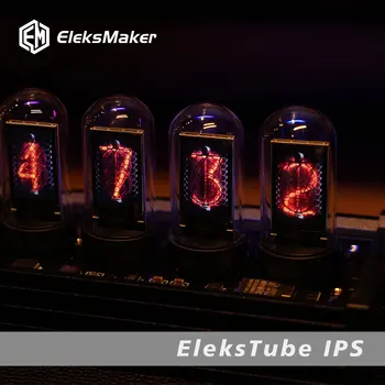 Elekstube IPS 6-Битный Комплект Времени Электронные Пластинки Люминесцентное Свечение Nixie Ламповые Часы Time Flies Lapse 200 Стиль DIY