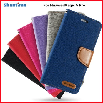 Флип-чехол из искусственной кожи для Huawei Magic 5 Pro, деловой чехол для Huawei Magic 5 Pro, держатель для карт, силиконовая фоторамка, чехол-бумажник