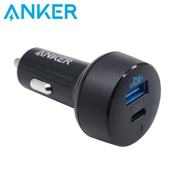 Автомобильное Зарядное Устройство Anker PowerDrive ll USB C PD Порт для MacBook iPad iPhone 12 13 pro max 35 Вт Порт Быстрой Зарядки Samsung S22 S21