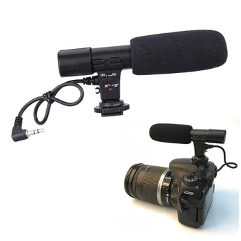 Микрофон MIC-01 Зеркальная камера стереомикрофон DV Камера Профессиональный микрофон для записи интервью Новостей