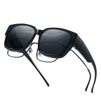 Солнцезащитные очки с защелкой, Поляризованные для оптических очков Унисекс, очки для ночного вождения, защита от ультрафиолета