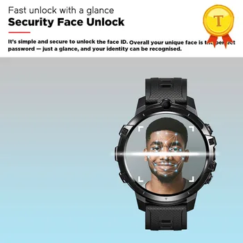 Лучшие продажи 4G Смарт-Часы Мужские С Двумя Камерами 1,6-дюймовый большой Экран Face ID Smartwatch Android10 4G 64G WIFI GPS Телефон Часы