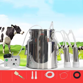 Электрический доильный аппарат объемом 5 л для крупного рогатого скота, пульсирующий доильный аппарат для коз, доильное ведро из нержавеющей стали, сельскохозяйственные инструменты для животноводства.