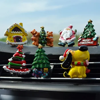 Автомобильная Фурма Парфюмерный Зажим Креативный Рождественский Подарок Санта Клаус Воздушные Духи Украшение Интерьера Автомобиля Автомобильные Аксессуары