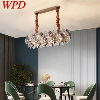 Подвесной светильник WPD в стиле постмодерн, роскошный хрустальный креативный светодиодный светильник для домашней столовой и гостиной