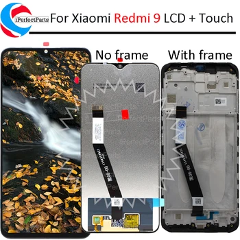 Для Xiaomi Redmi 9 ЖК-дисплей с Рамкой Сенсорная панель Экран Дигитайзер Pantalla Для Xiaomi Redmi 9 LCD M2004J19G, M2004J19C