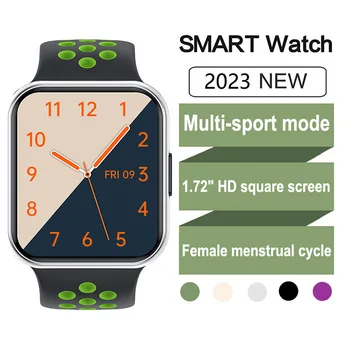 1,72-Дюймовые умные часы для мужчин, пульсометр, кровяное давление, монитор кислорода в крови, фитнес-трекер, умные часы для нескольких видов спорта для iOS Android