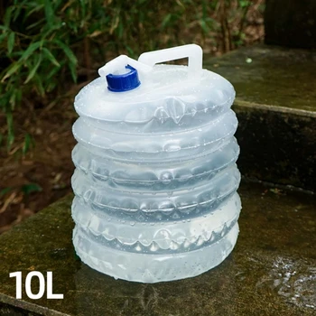 10-литровый Складной контейнер для воды, пешие прогулки, Рыбалка, Складная сумка для воды, ведро для воды в кемпинге