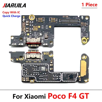 Разъем для подключения зарядного устройства Placa De Carga USB Зарядное устройство Гибкий кабель для Xiaomi Mi Poco F4 GT