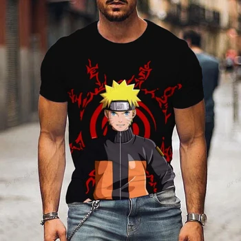 Мужская футболка Cotton Soul Difuzed Naruto And Sasuke Combat, футболка Naruto - Naruto - Naruto Run, футболка с японским искусством Наруто