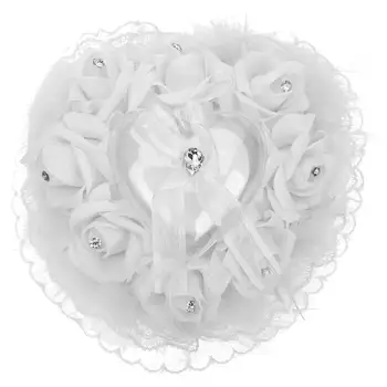 Подушка для предъявителя обручального кольца, украшение для свадебной вечеринки в виде цветка розы