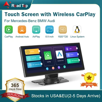 Система Linux с Беспроводной Навигацией Apple CarPlay Android Auto AirPlay Road Top с Сенсорным Экраном 8,9 дюйма для Mercedes-Benz BMW Audi