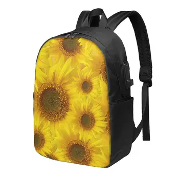 Школьный рюкзак большой емкости Sunflower, Модный Водонепроницаемый Регулируемый спортивный рюкзак для путешествий