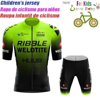 Высококачественная детская велосипедная одежда 2023 года Выпуска, Летний детский трикотажный комплект, велосипедный костюм с коротким рукавом, MTB, детская велосипедная одежда