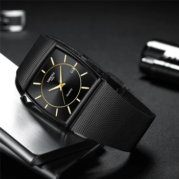 2022 Роскошные мужские часы NIBOSI Хорошего качества Водонепроницаемые кварцевые мужские часы Бизнес-класса со светящимися стрелками Relogio Masculino 2023