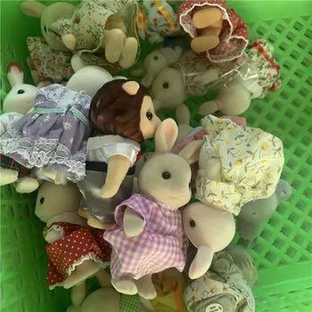 Сцена кукольного домика для лесной семьи, милые игрушки для девочек, фигурки, украшения, маленькие куклы BB, подарки для детей