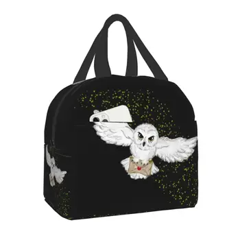 Сумка для ланча в стиле полета совы на Хэллоуин, женская волшебная переносная сумка для ланча, для работы, учебы, путешествий, Коробка для хранения продуктов