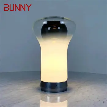 Настольная лампа BUNNY Nordic Glass LED Современная креативная настольная лампа Bauhaus для дома, гостиной, прикроватной тумбочки в спальне