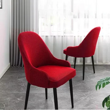 Большой изогнутый чехол для стула Простые современные универсальные чехлы для стульев специальной формы, подушка для спинки, Встроенный эластичный табурет