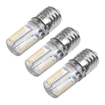 3X E17 Socket 5W 64 светодиодная лампа 3014 SMD Light Теплый белый AC 110V-220V