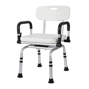 Вращающийся стул для душа с высокой нагрузкой для пожилых людей, артефакт для ванной комнаты, взрослый стул для душа для беременной женщины, подлокотник табурета