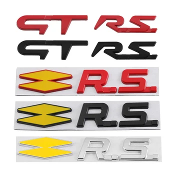 3D Металлическая Эмблема GT RS Line Значок Задняя Наклейка На Багажник Сбоку Наклейки для Renault Logan Clio Megane Captur Twingo Duster Kadjar