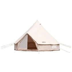 Уютный открытый Глампинговый купол для 2 человек, палатка для кемпинга с колокольчиком из хлопчатобумажного полотна длиной 4 м