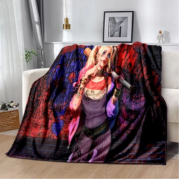 Легкое теплоизоляционное одеяло для детей и взрослых Joker girl, изготовленное на заказ, диван, офисное одеяло, одеяло-кровать
