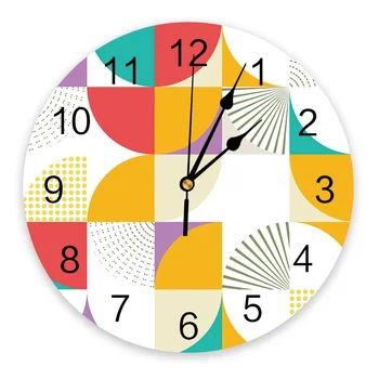 Цветная рамка Средневековая Композиция Настенные часы для спальни Большие Современные Кухонные Обеденные Круглые Настенные часы Для Гостиной Часы для домашнего декора