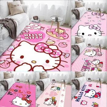 Мультяшный коврик Sanrio Hello Kitty для взрослых и детей, ковер для спальни, домашний ковер, журнальный столик, прикроватный ковер для гостиной