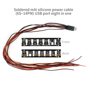 Силиконовый кабель питания mAi USB-порт 8 в 1 для быстрого ремонта Гибкий сверхмягкий ступенчатый кабель для телефона Android HW