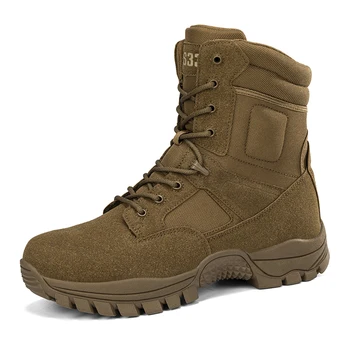 Новые мужские уличные военные ботинки, Тактические боевые мужские ботинки, Армейские охотничьи рабочие ботинки для мужчин, Повседневная рабочая защитная обувь Botas