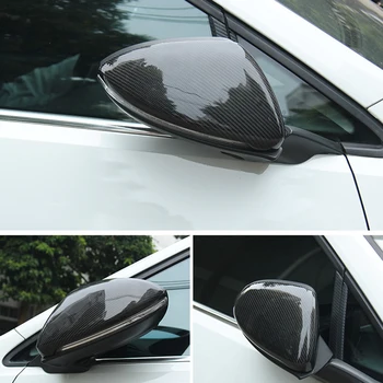 Для KIA K3 2019 2020 Углеродное волокно ABS Боковая дверь автомобиля Зеркало заднего вида Защитная рамка Накладка Аксессуары для укладки автомобилей