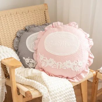 Декоративные подушки из корейского хлопка для дивана, наволочка для спальни, съемные и моющиеся подушки для спинки, подушка для подарка на День рождения для девочек