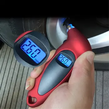Подсветка манометра в шинах Высокоточный цифровой контроль давления в шинах Автомобильный измеритель давления воздуха в шинах ЖК-дисплей