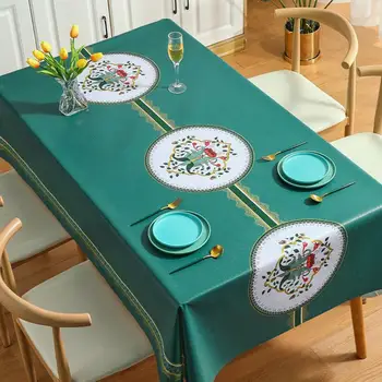 Износостойкая скатерть для стола, водонепроницаемая нескользящая обеденная скатерть в стиле Ins, скатерть для обеденного стола из ПВХ, домашний декор